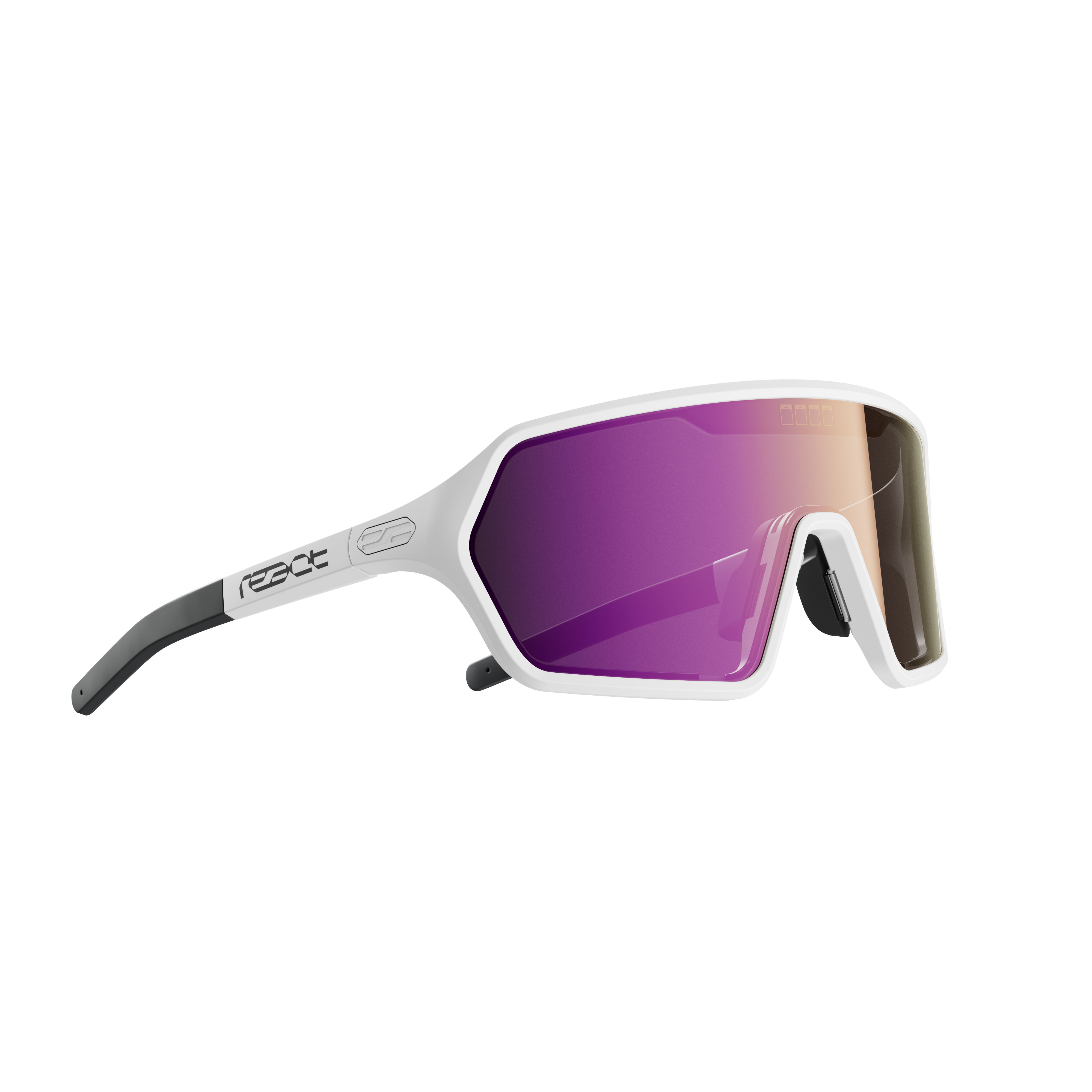 REACT Rev White Sunglasses