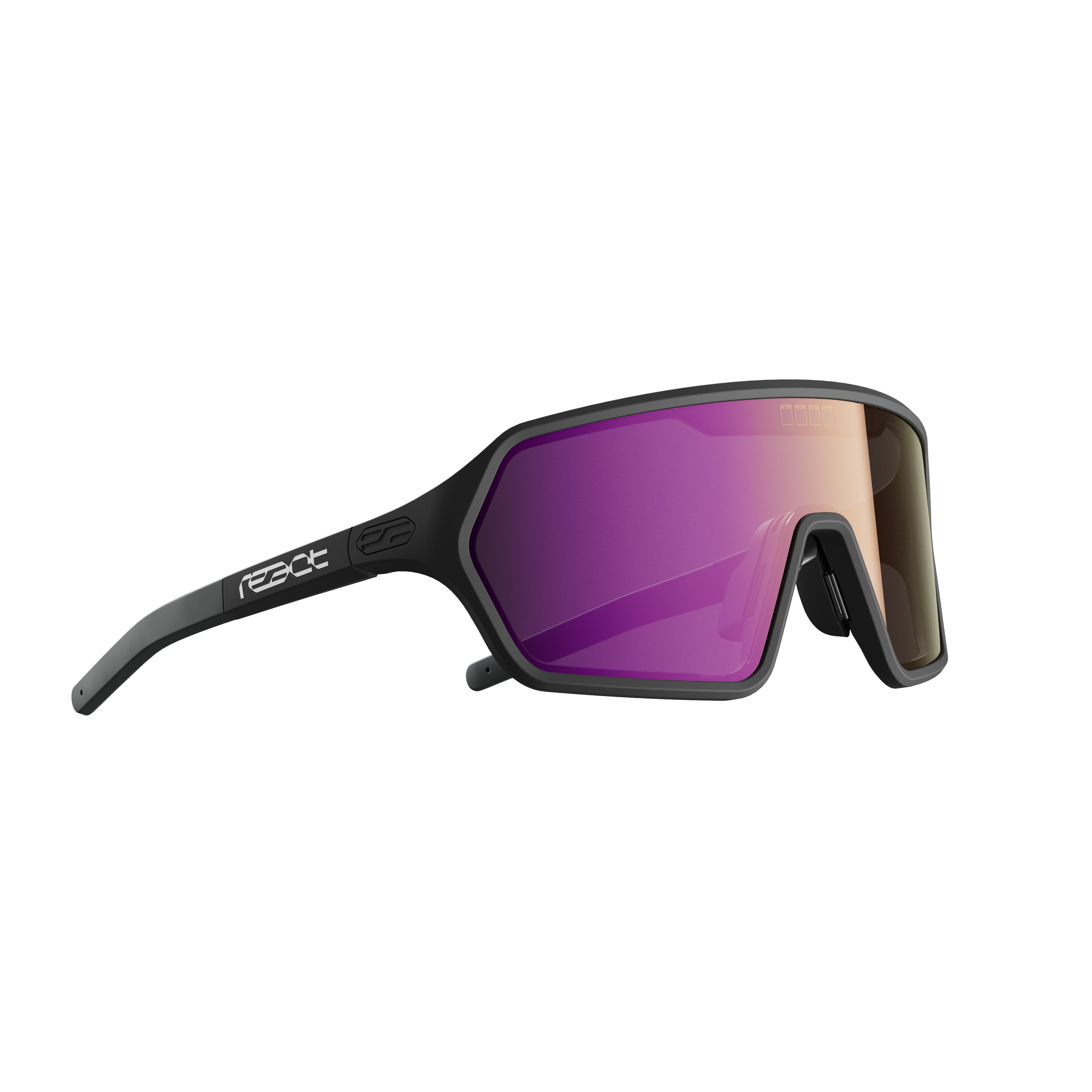 REACT Rev Black Sunglasses
