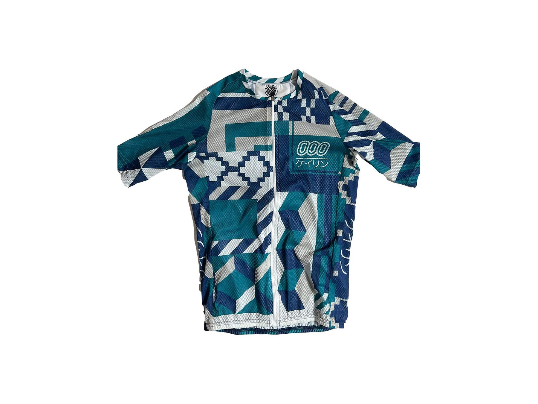 Ostroy Keirin Mesh Blue Green Jersey - Women's