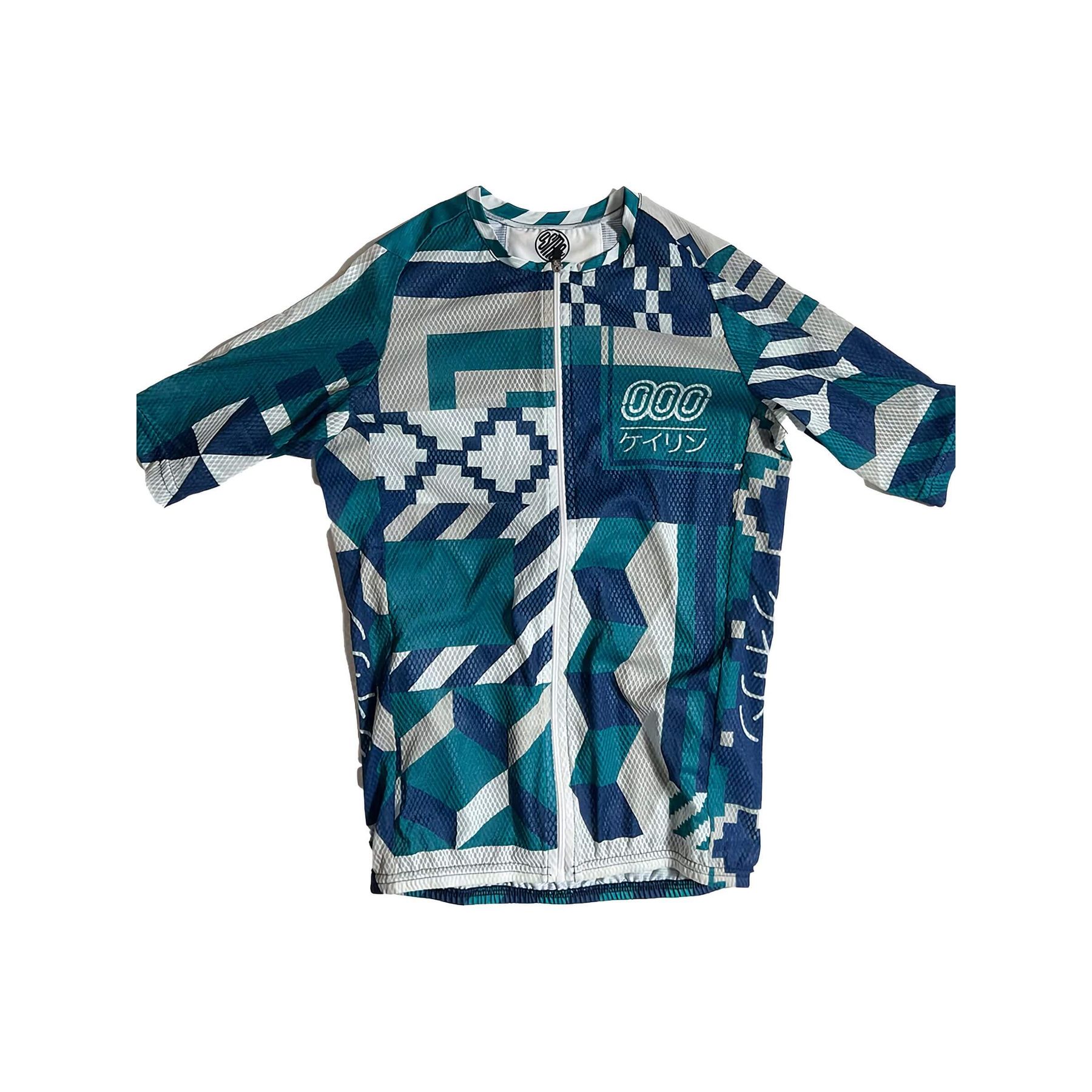Ostroy Keirin Mesh Blue Green Jersey - Women's