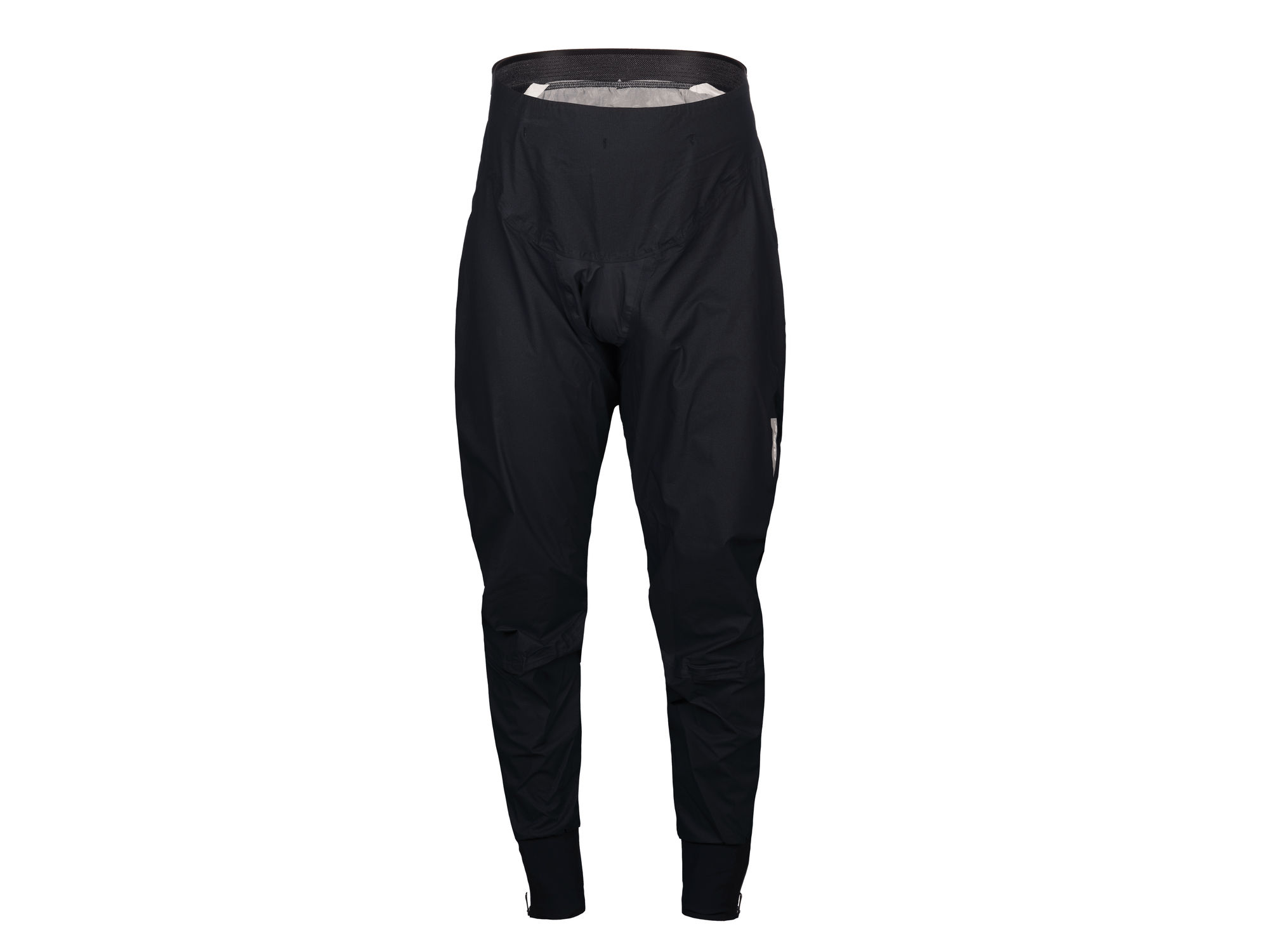 Front view of Q36.5 Rain Overpants showing waterproof material and elastic waistband.