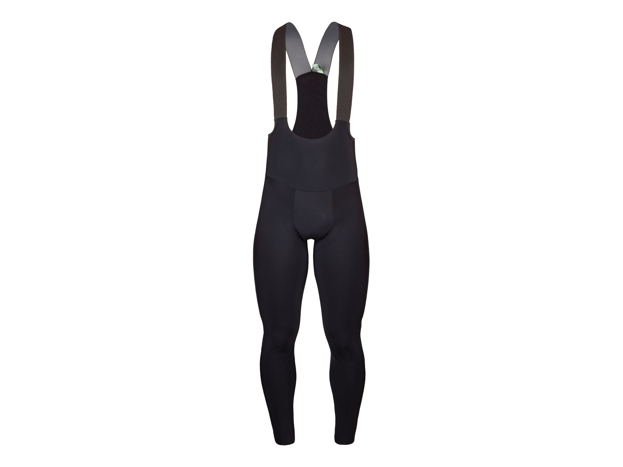 Front view of Q36.5 Winter Bib Tights with pre-shaped fit and three-dimensional construction