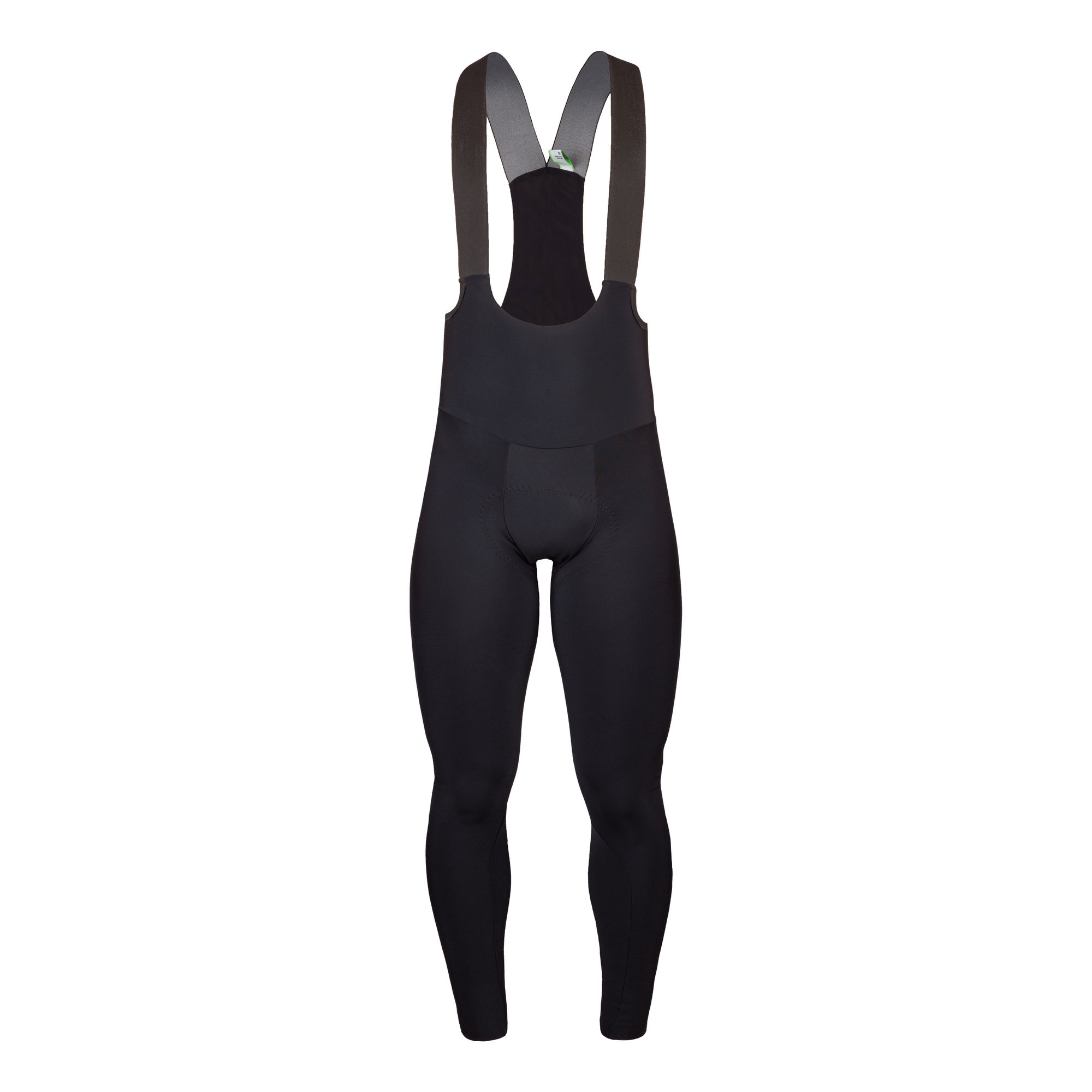 Front view of Q36.5 Winter Bib Tights with pre-shaped fit and three-dimensional construction