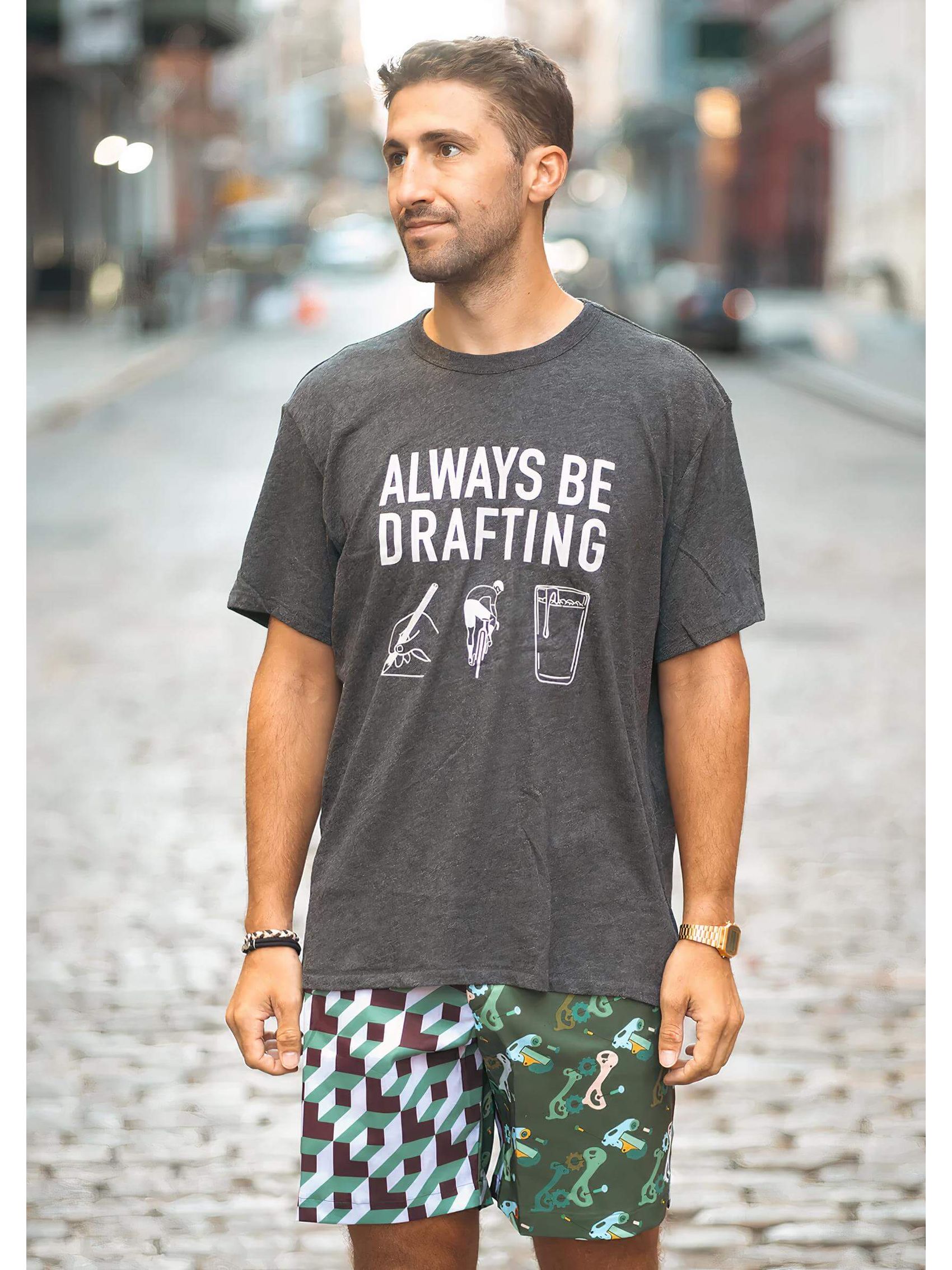 Man wearing Ostroy Grey 