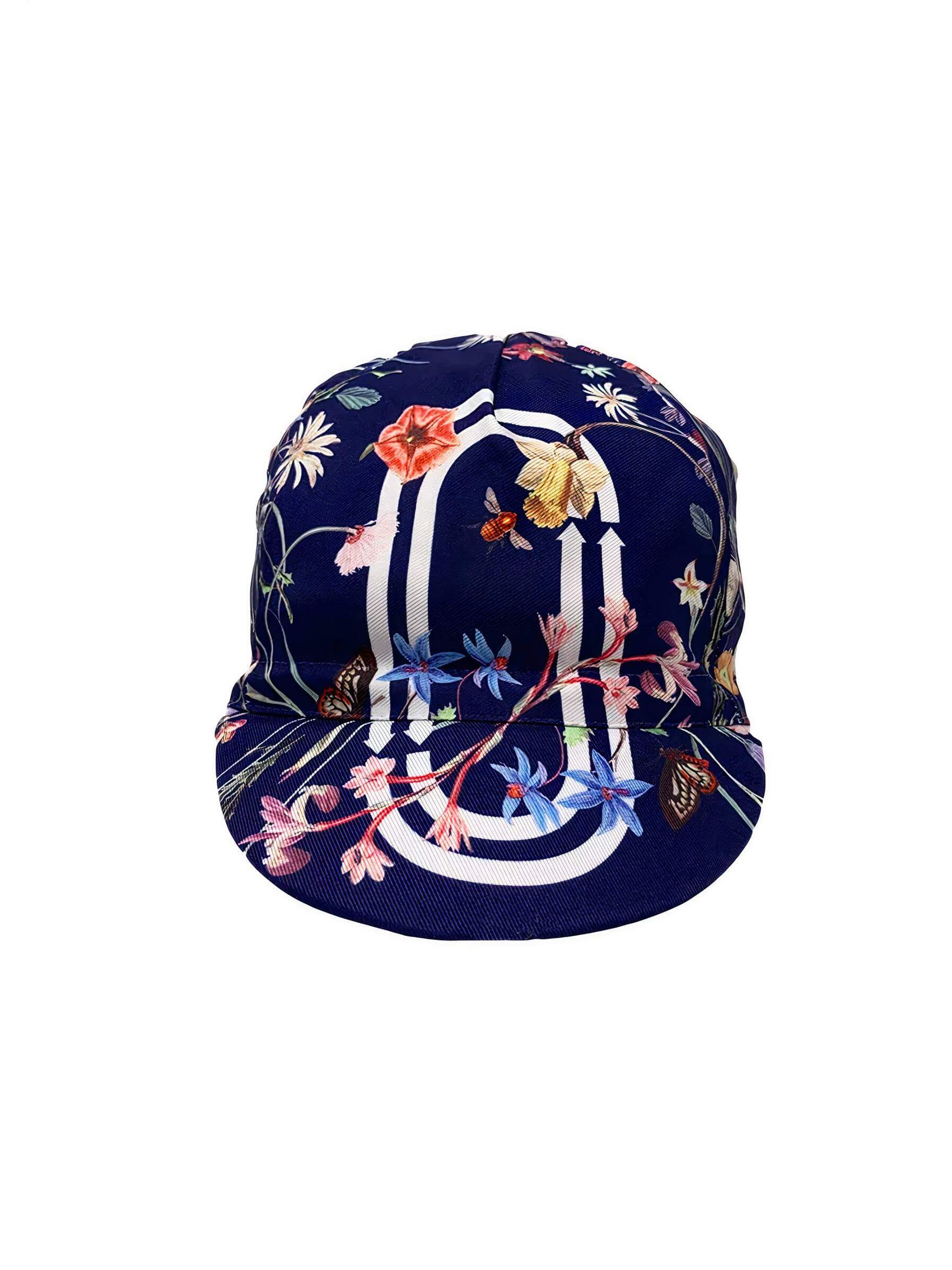 Floral cycling cap with 