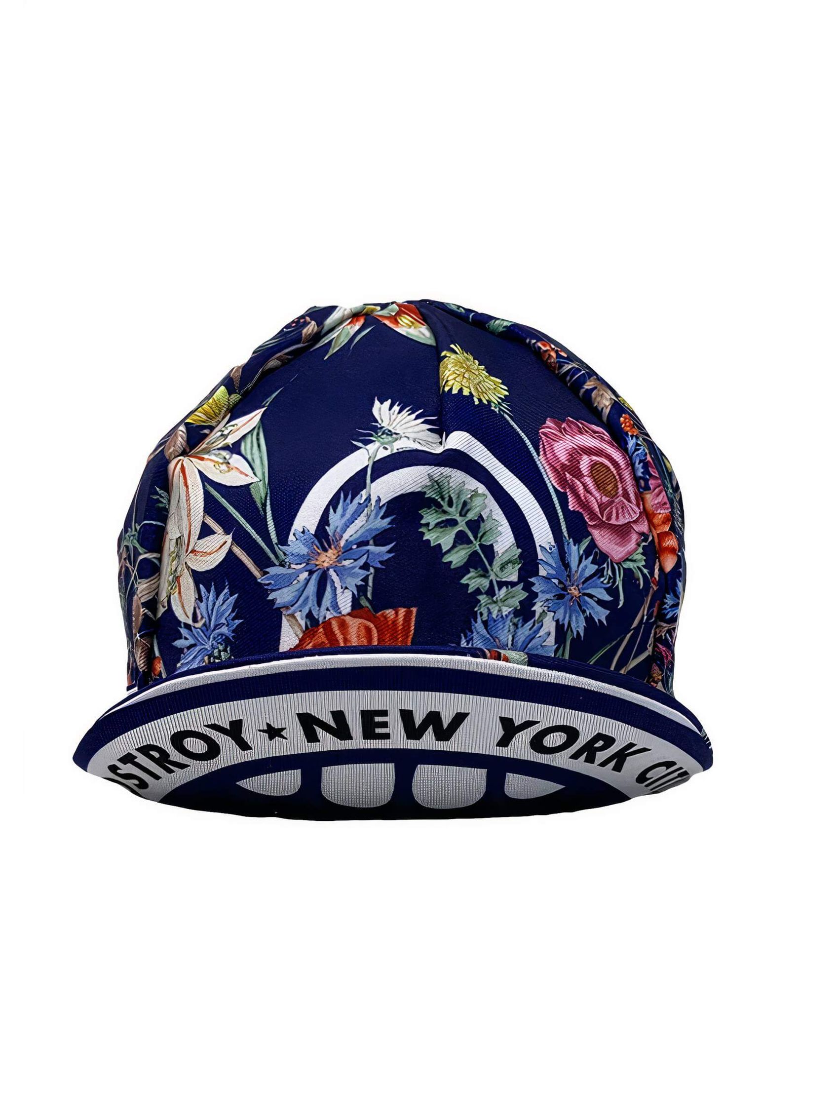 Floral cycling cap with 