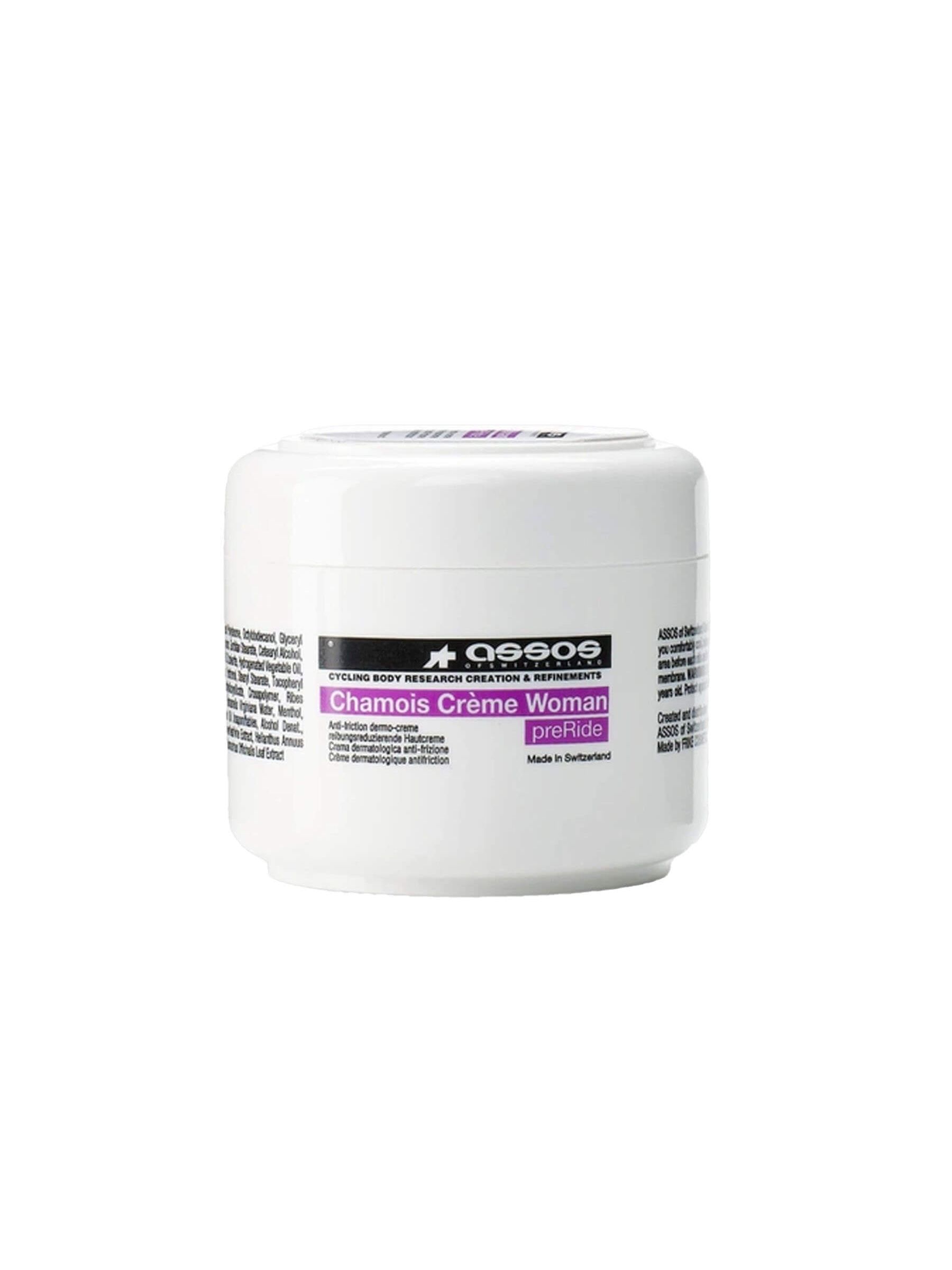 A jar of cream on a white background, ideal for pre-ride hydration, replenishment, and protection against cycling friction-caused irritation.