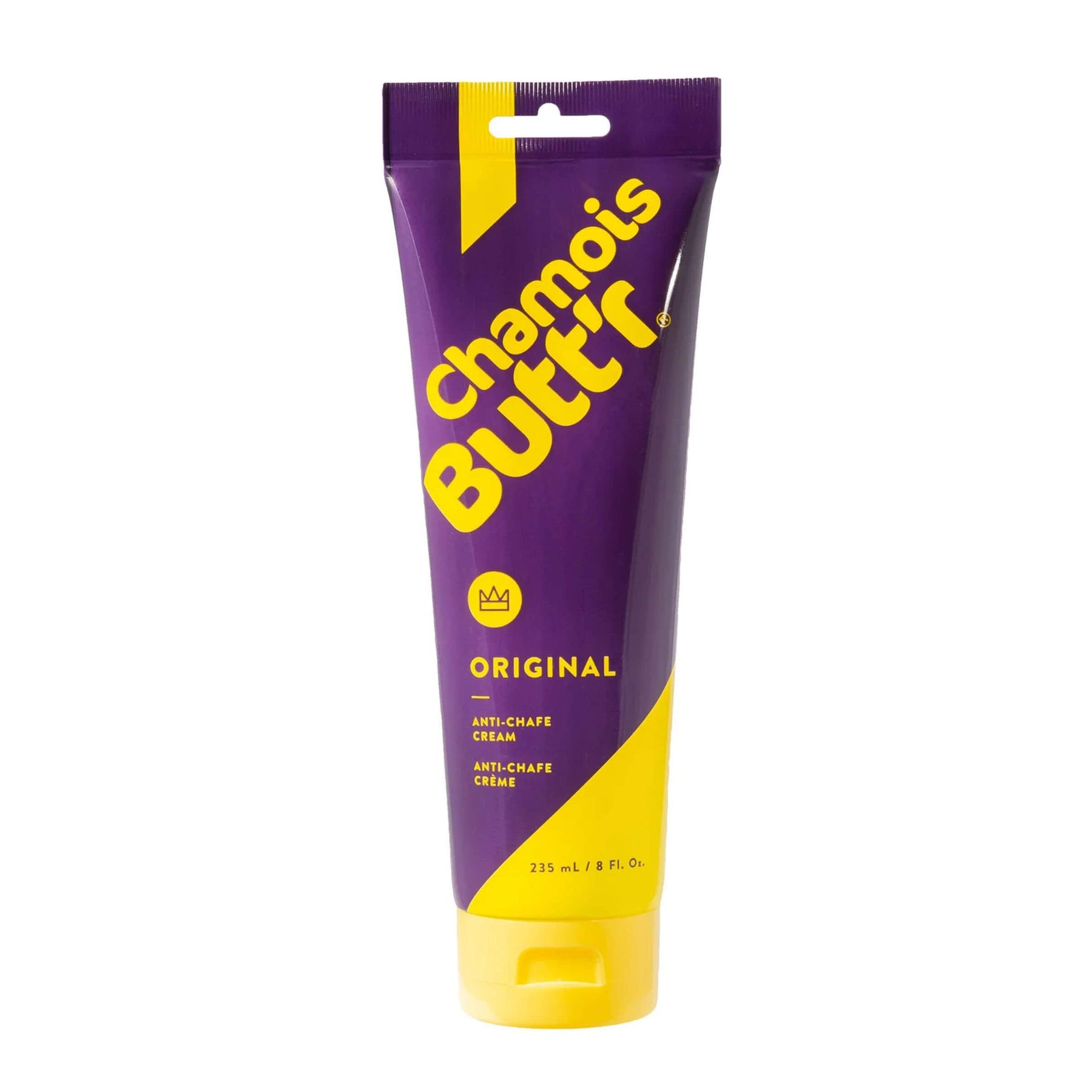 An image of an 8oz bottle of Unisex Chamois cream by Chamois Butt'r, premium chamois cream for any cyclist.
