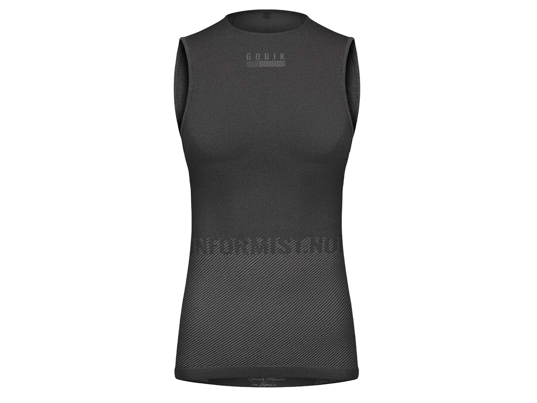 GOBIK Limber Skin Sleeveless Base Layer for women, seamless, with polypropylene fabric for thermal regulation.