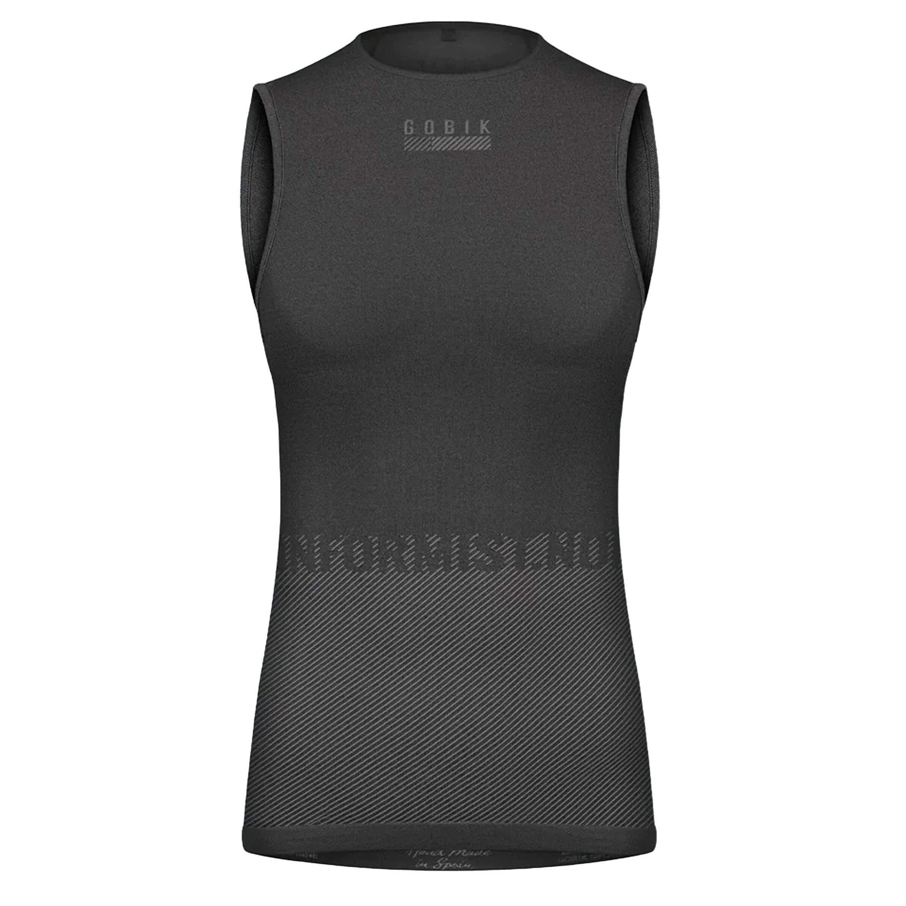 GOBIK Limber Skin Sleeveless Base Layer for women, seamless, with polypropylene fabric for thermal regulation.
