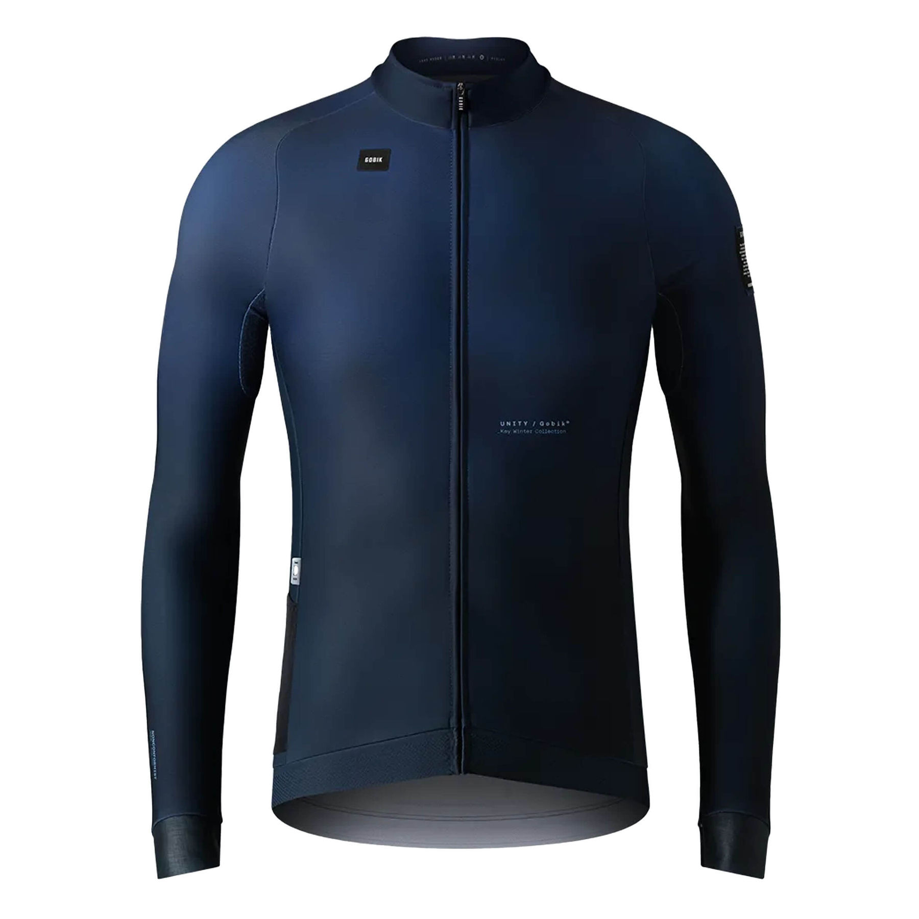 Men's GOBIK Hyder long sleeve jersey in muscari blue, with aerodynamic fit and plush technical fabric.