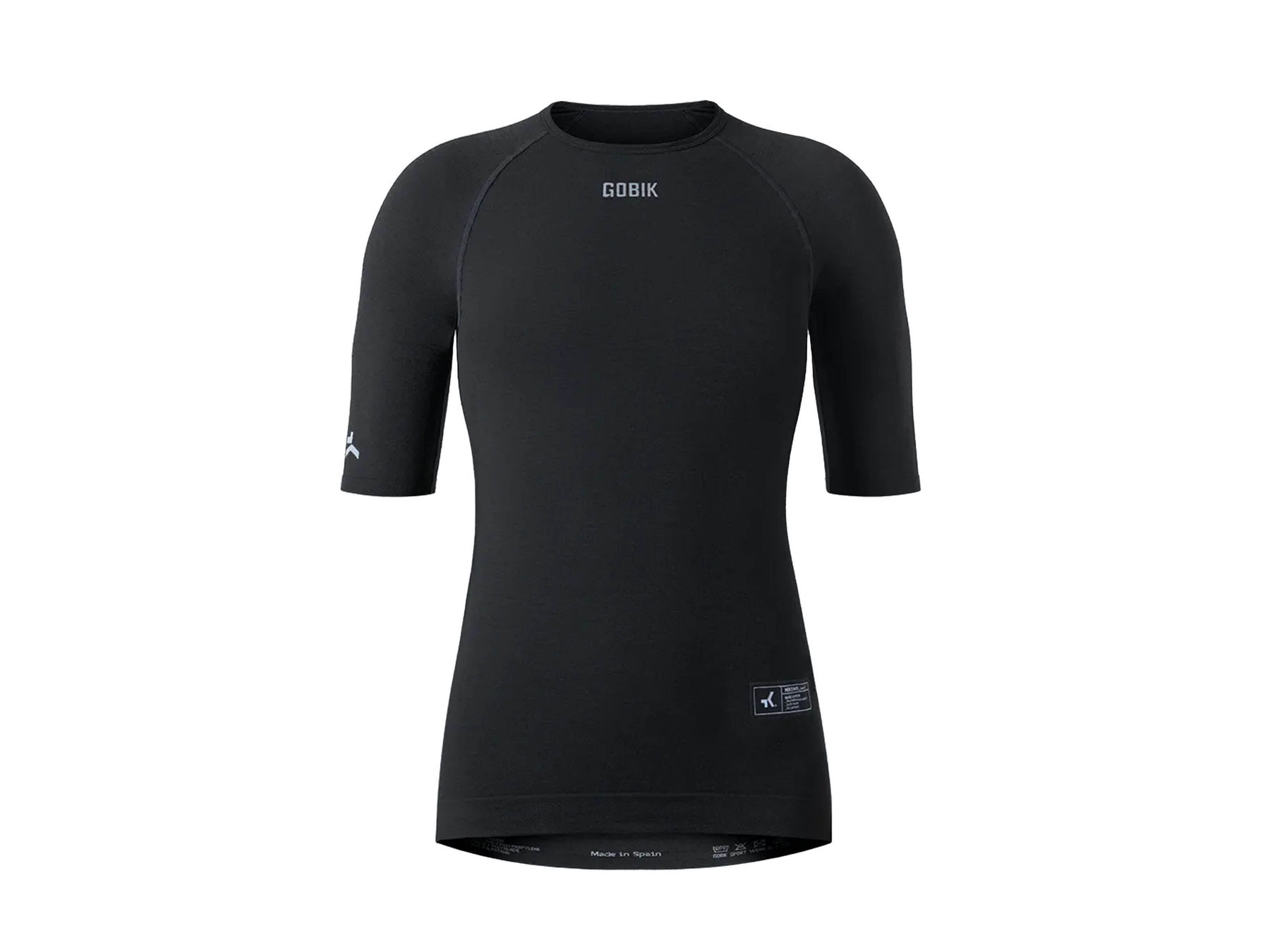 Breathable short-sleeved merino base layer for temperature control in all conditions, odor-resistant while cycling.