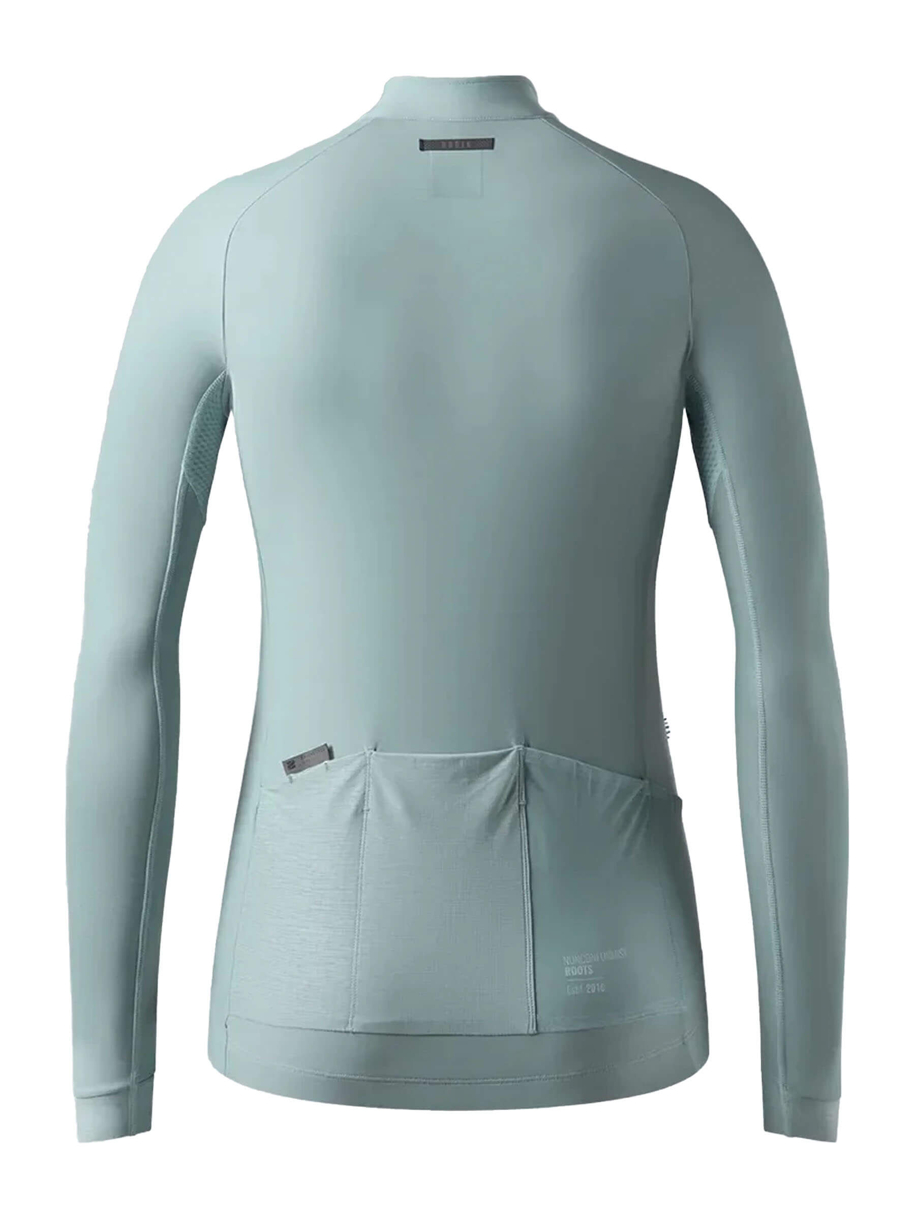 Rear view of GOBIK Pacer jersey showcasing three rear pockets with the GRS system for secure storage.