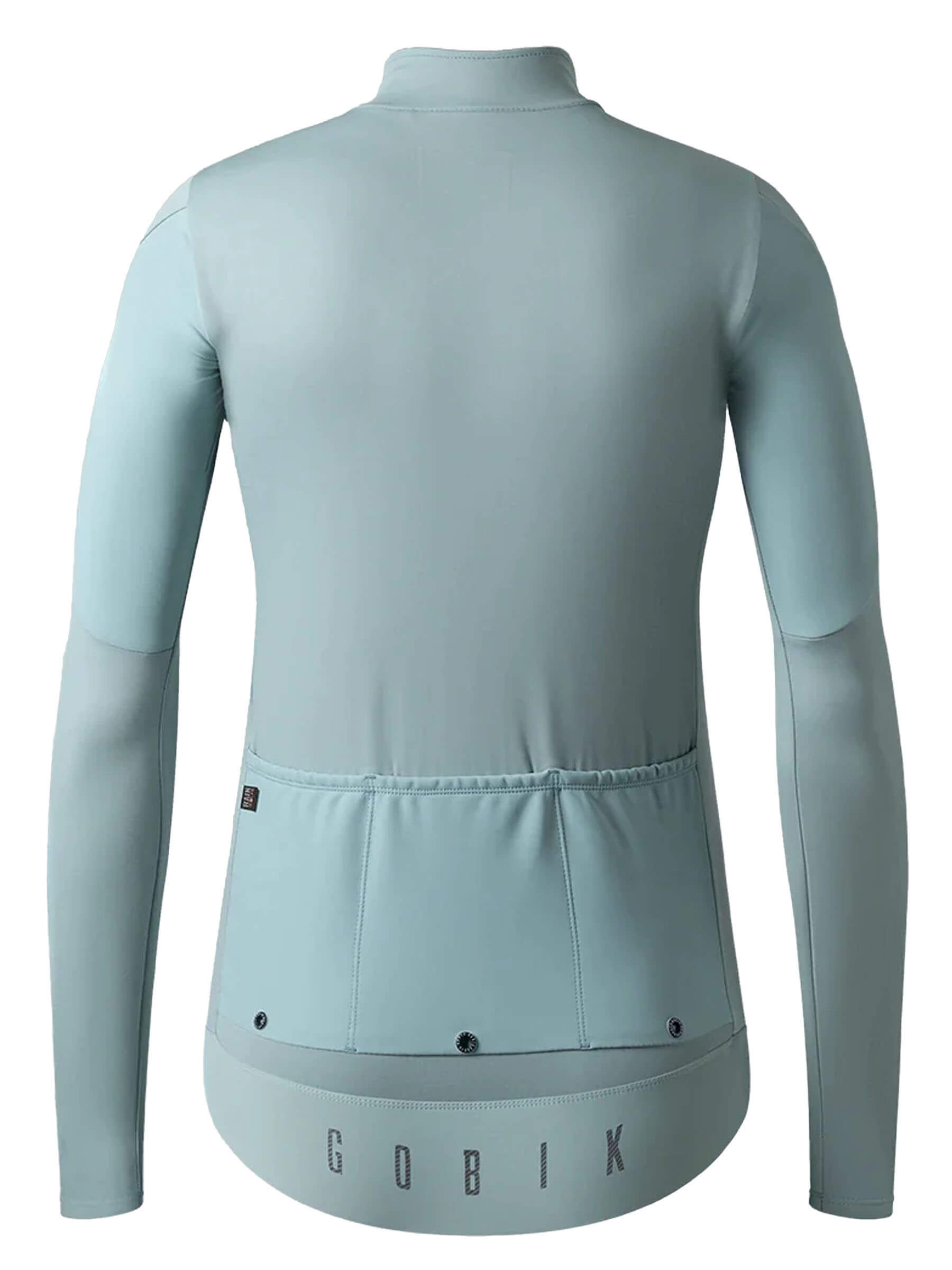 Close-up of the GOBIK Envy Jacket's sleeve detailing with secure cuffs for cyclists.