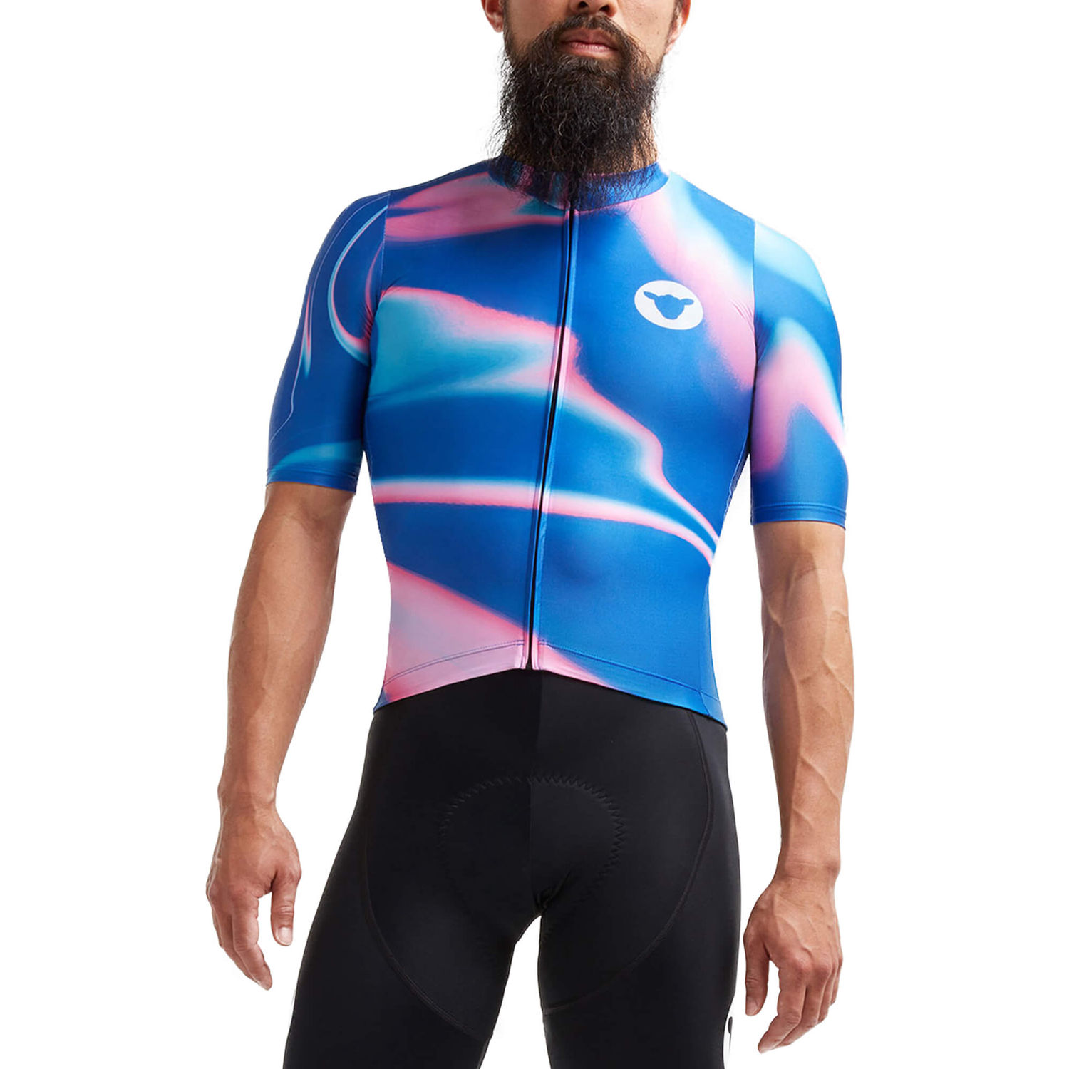 Black Sheep Cycling Men's Essentials TEAM Jersey - LTD Azure Synth