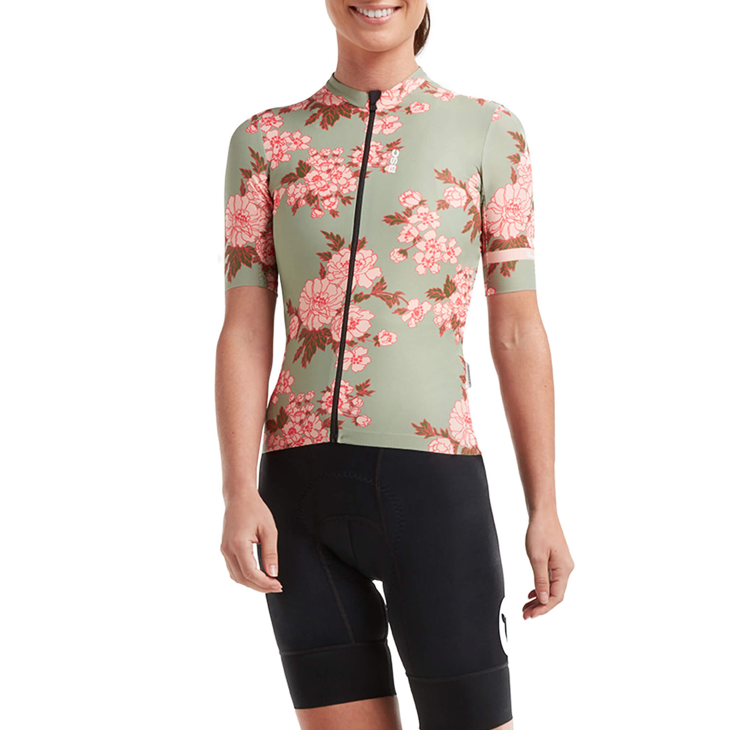 Black Sheep Cycling Women's WMN LuxLite Jersey - Green Gardenia