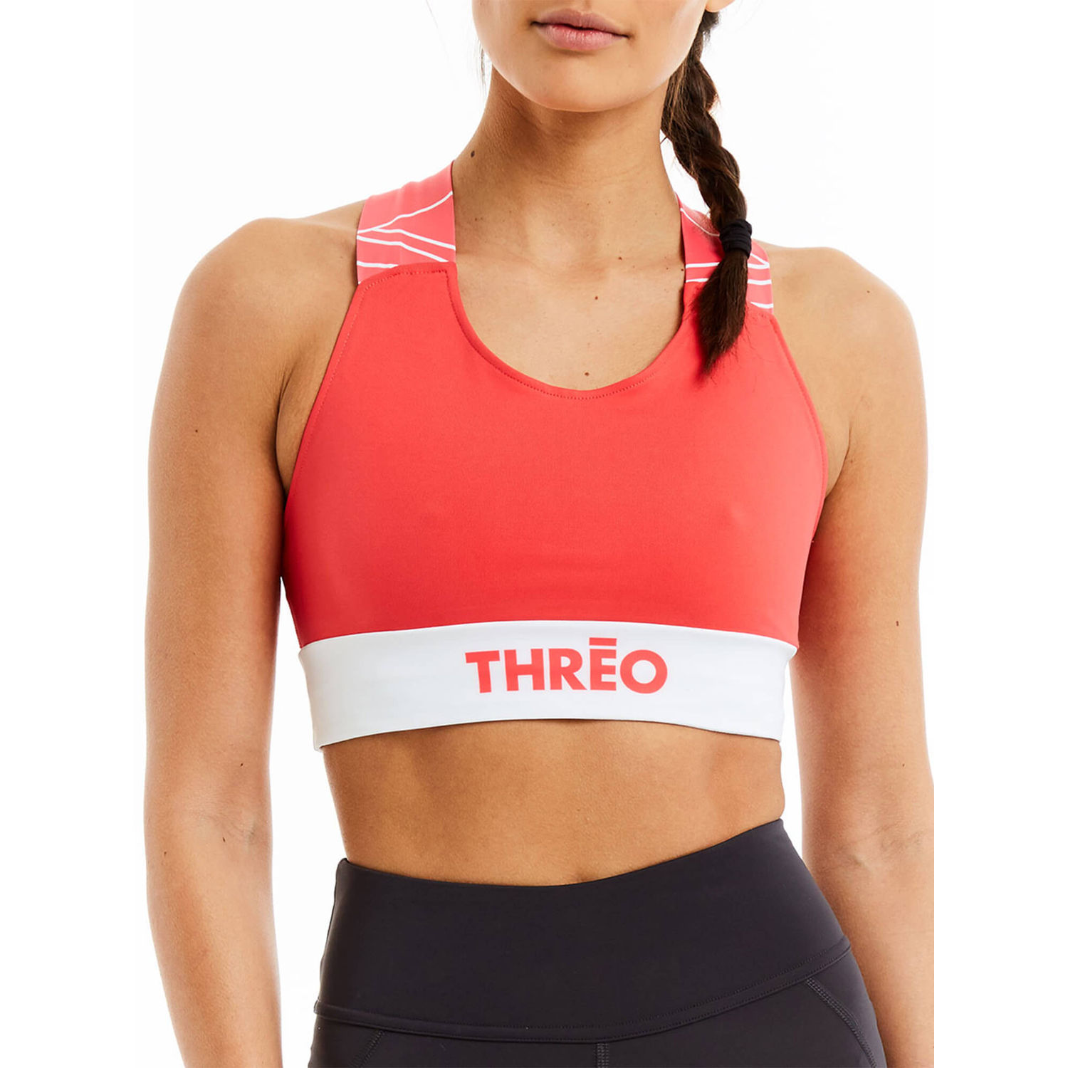 Threo Holland Park Crop Top - Coral